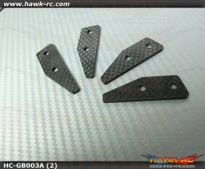 Hawk Creation 2mm CF Landing Gear Stiffener Sets For Goblin 630, 700, 770